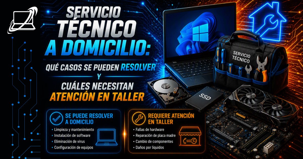 Servicio técnico a domicilio: qué casos se pueden resolver y cuáles necesitan atención en taller
