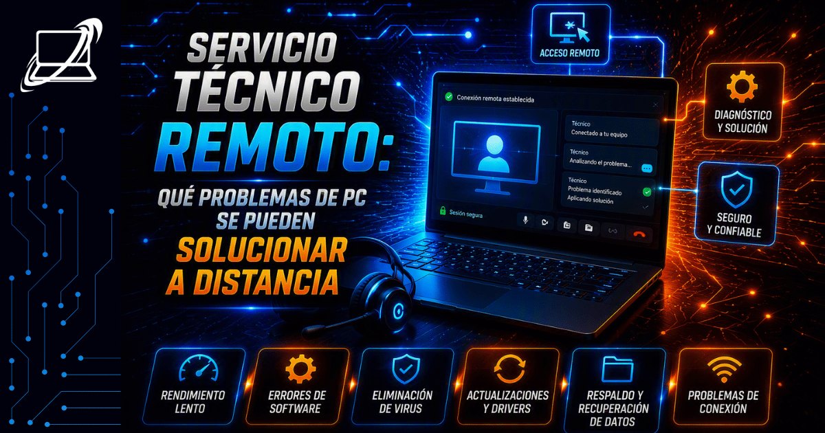 Servicio técnico remoto: qué problemas de PC se pueden solucionar a distancia